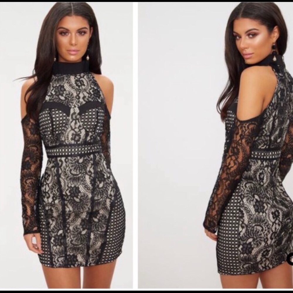 Black Lace Formal Dress